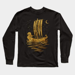 Phoenician Boats - Gold Edition Long Sleeve T-Shirt